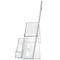 Azar Displays Trifold Brochure Holder w/ Business Card Pocket. Inside Dimension: 4.125"W, PK10 252922 - alternate 6